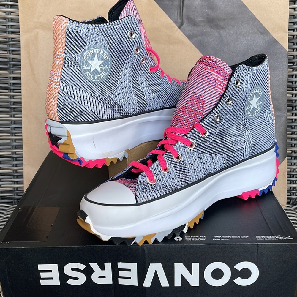 Converse Run Star Hike Hi Digital Blue/LT Zitron mens - Picture 9 of 16